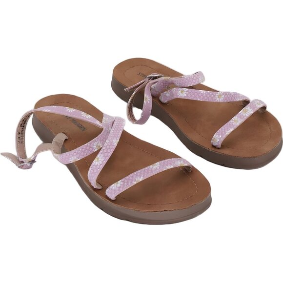 Steve Madden Rhinestone Daisy Sandals for Girls Size 2 - Picture 4 of 6